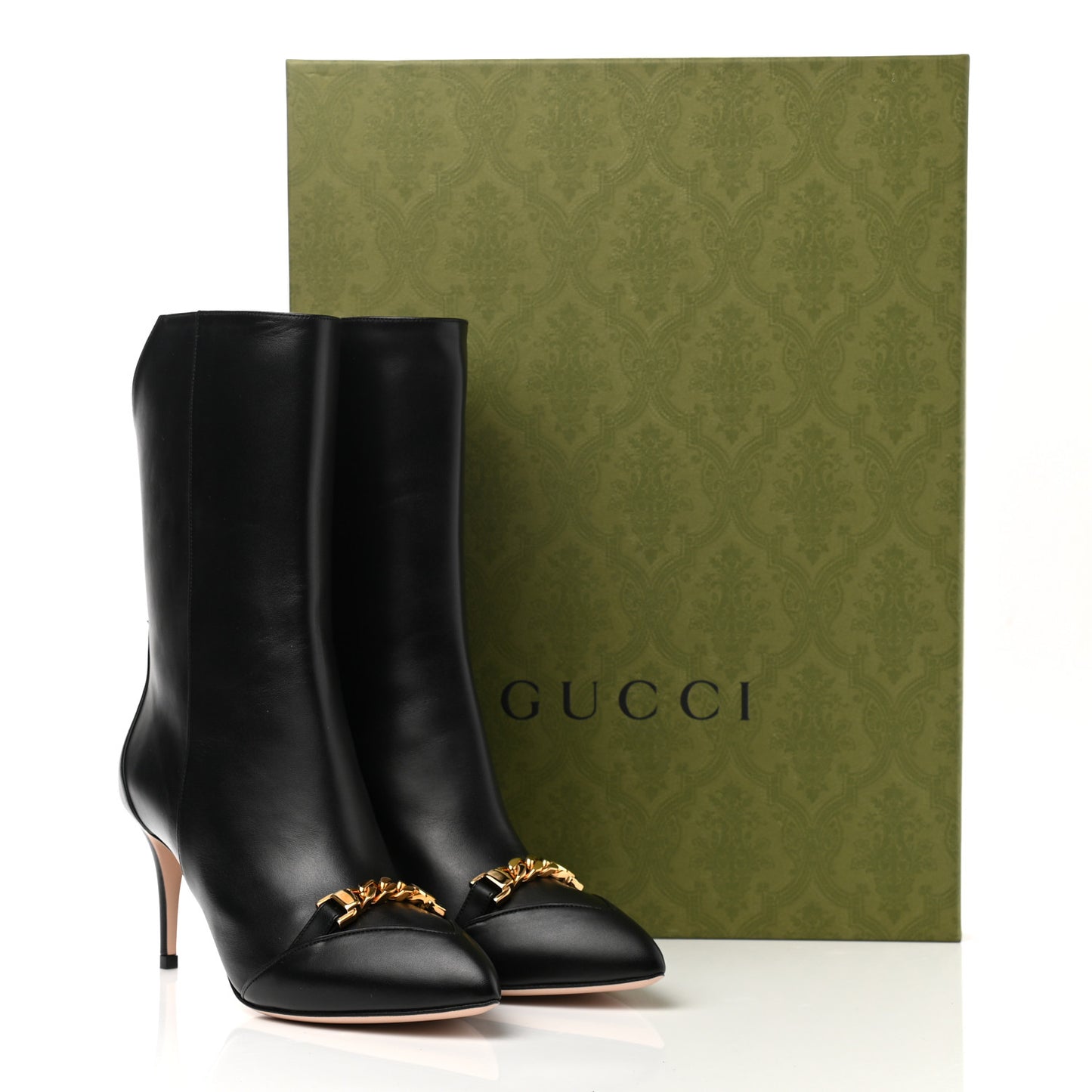Nappa Mid Ankle Boots 38.5 Black
