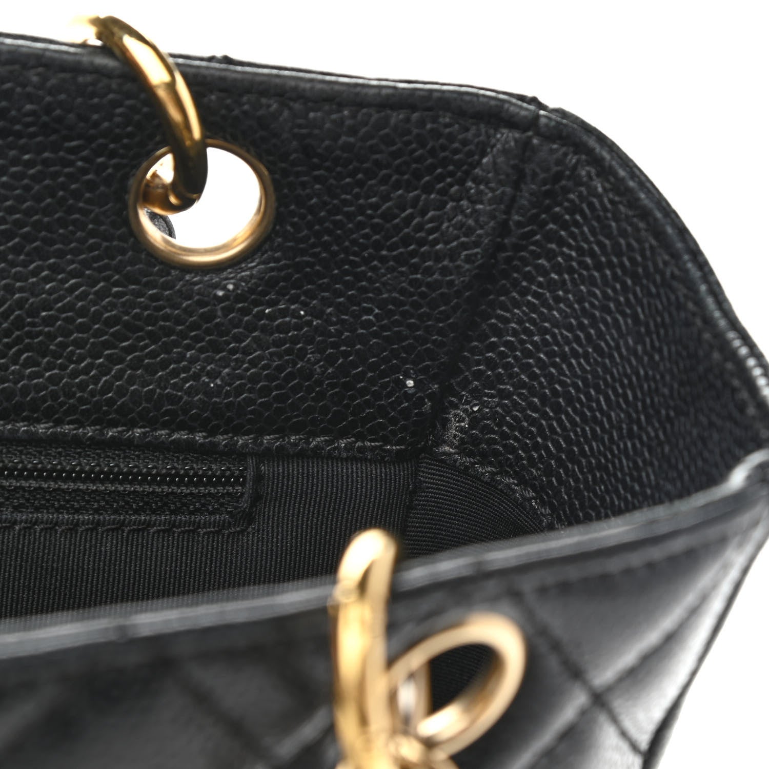 Chanel Caviar Quilted Petit Shopping Tote PST Black 8 of 17