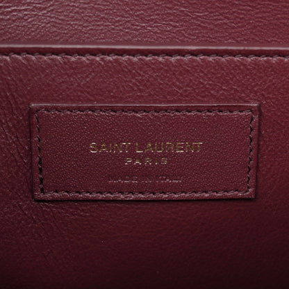Saint Laurent Smooth Calfskin Manhattan Shoulder Bag Rouge 6 of 11