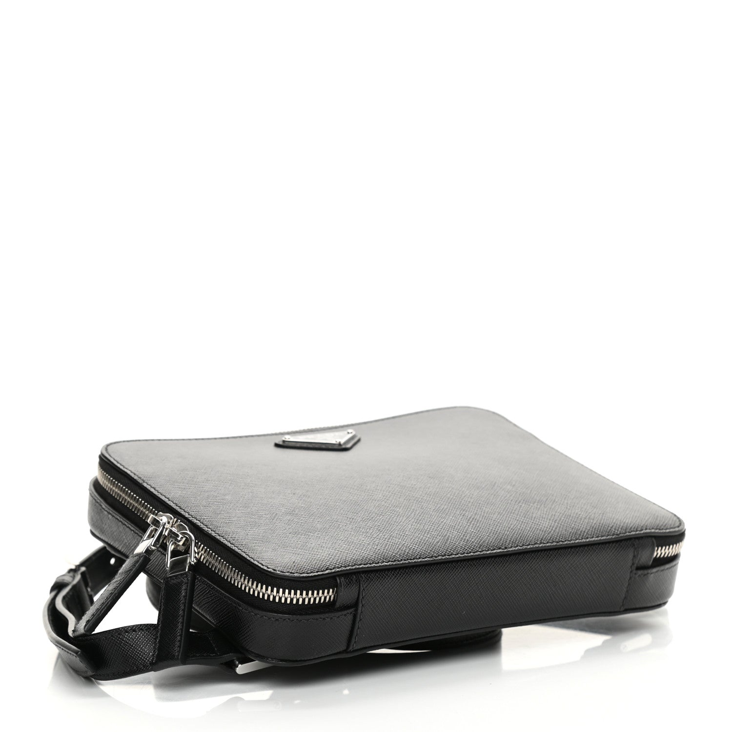 Prada Saffiano Travel Backpack Black 4 of 10