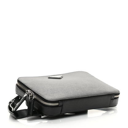 Prada Saffiano Travel Backpack Black 4 of 10