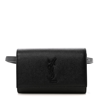 Saint Laurent Grain De Poudre Monogram Kate Belt Bag Black 1 of 11