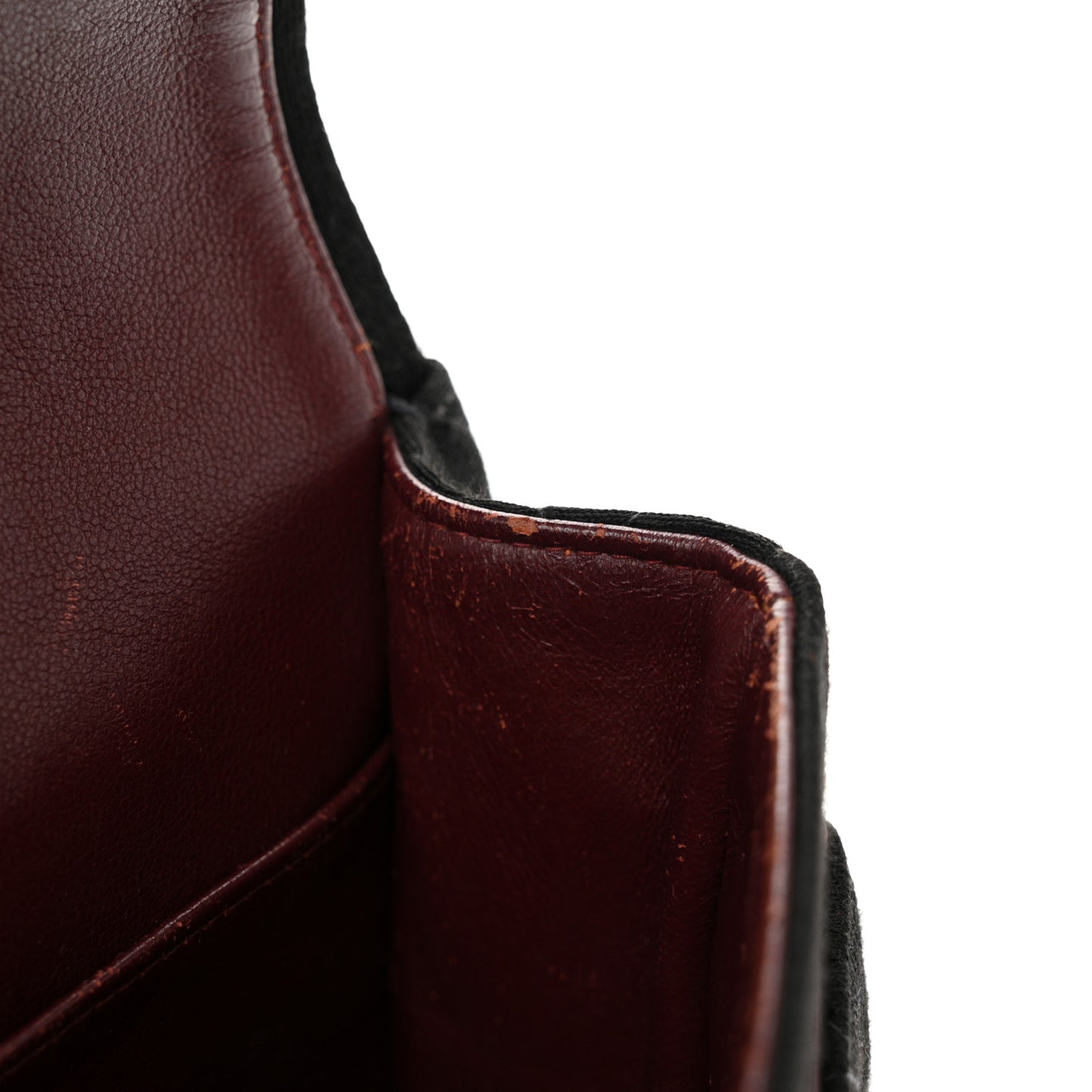 Jersey Quilted Medium Double Flap Black