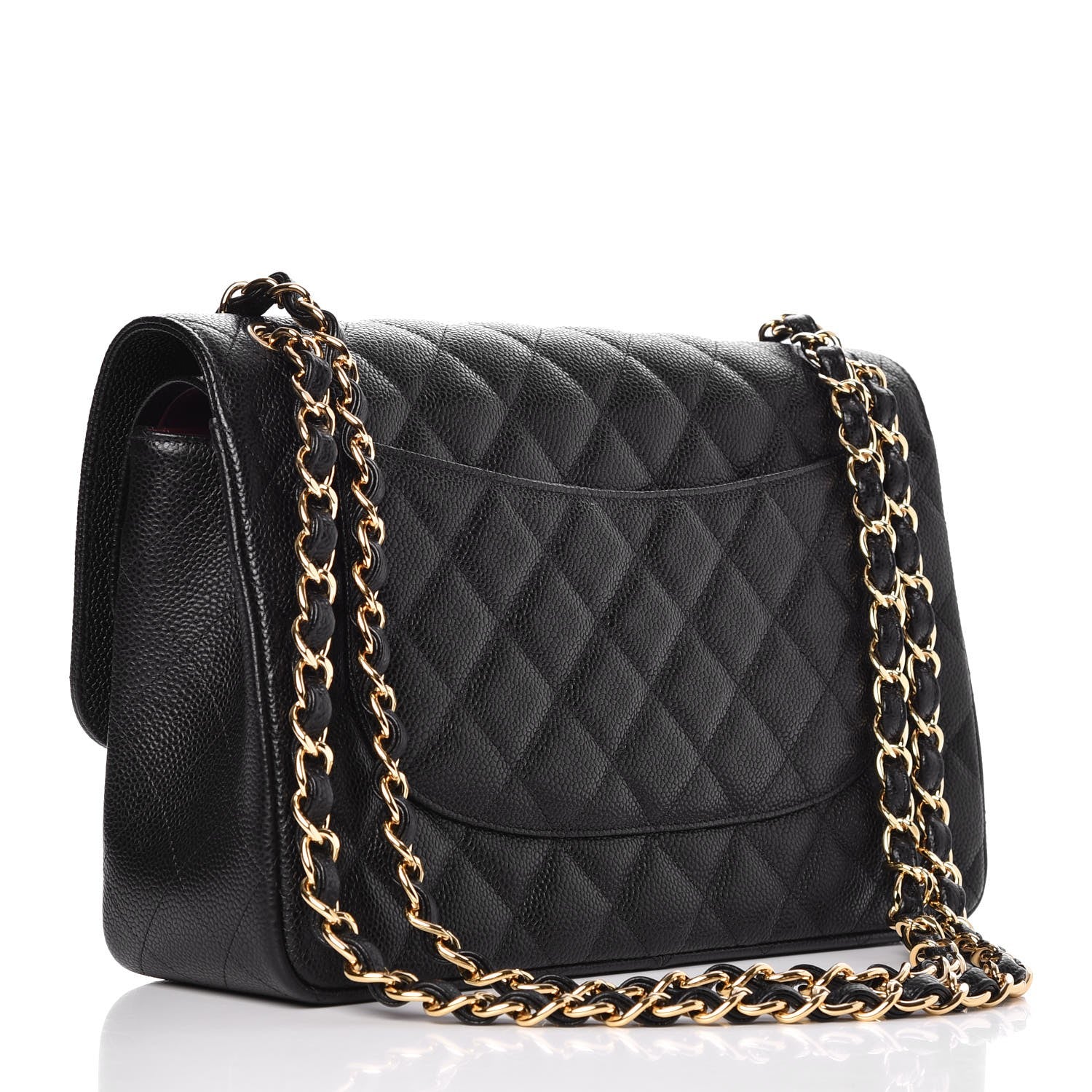 Chanel Caviar Quilted Jumbo Double Flap Black 3 of 8