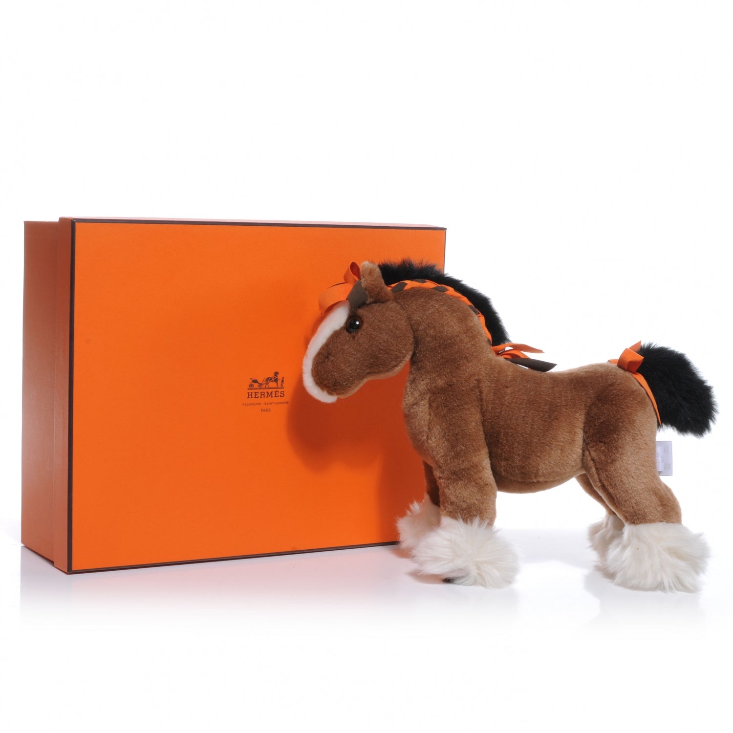 Hermes Fabric Large Hermy The Horse Plush Toy 5 of 7