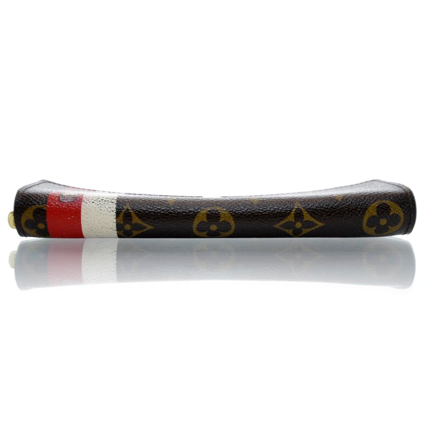 Louis Vuitton Monogram Groom Sarah Wallet Red 5 of 10