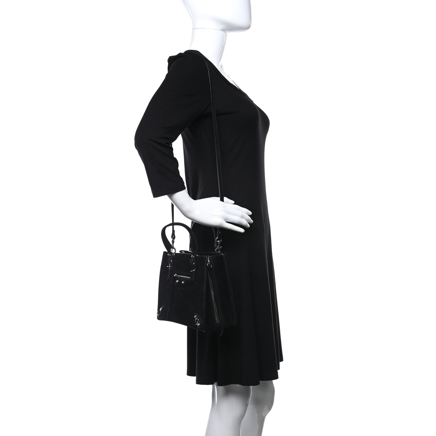 Balenciaga Calfskin Papier Mini A4 Tote Black 2 of 11