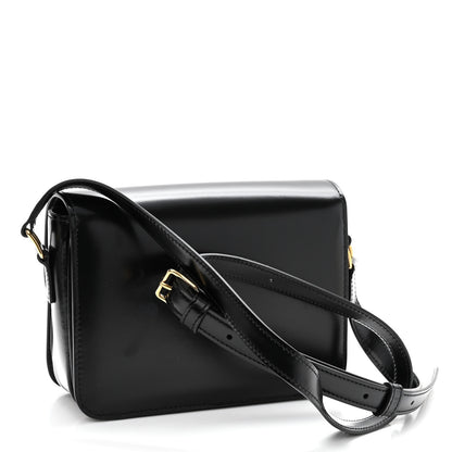 Celine Shiny Calfskin Teen Triomphe Black 3 of 10
