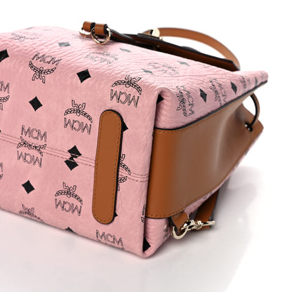 MCM Visetos Small Essential Backpack Soft Pink 9 of 12