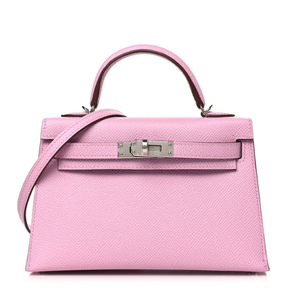 Hermes Epsom Mini Kelly Sellier 20 Mauve Sylvestre 1 of 9