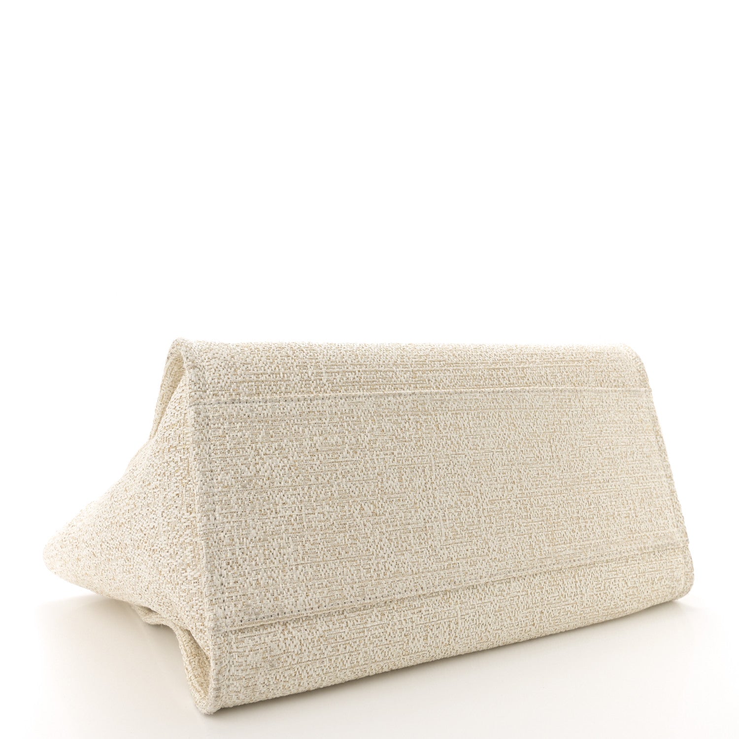 Chanel Lurex Boucle Medium Deauville Tote White 3 of 11