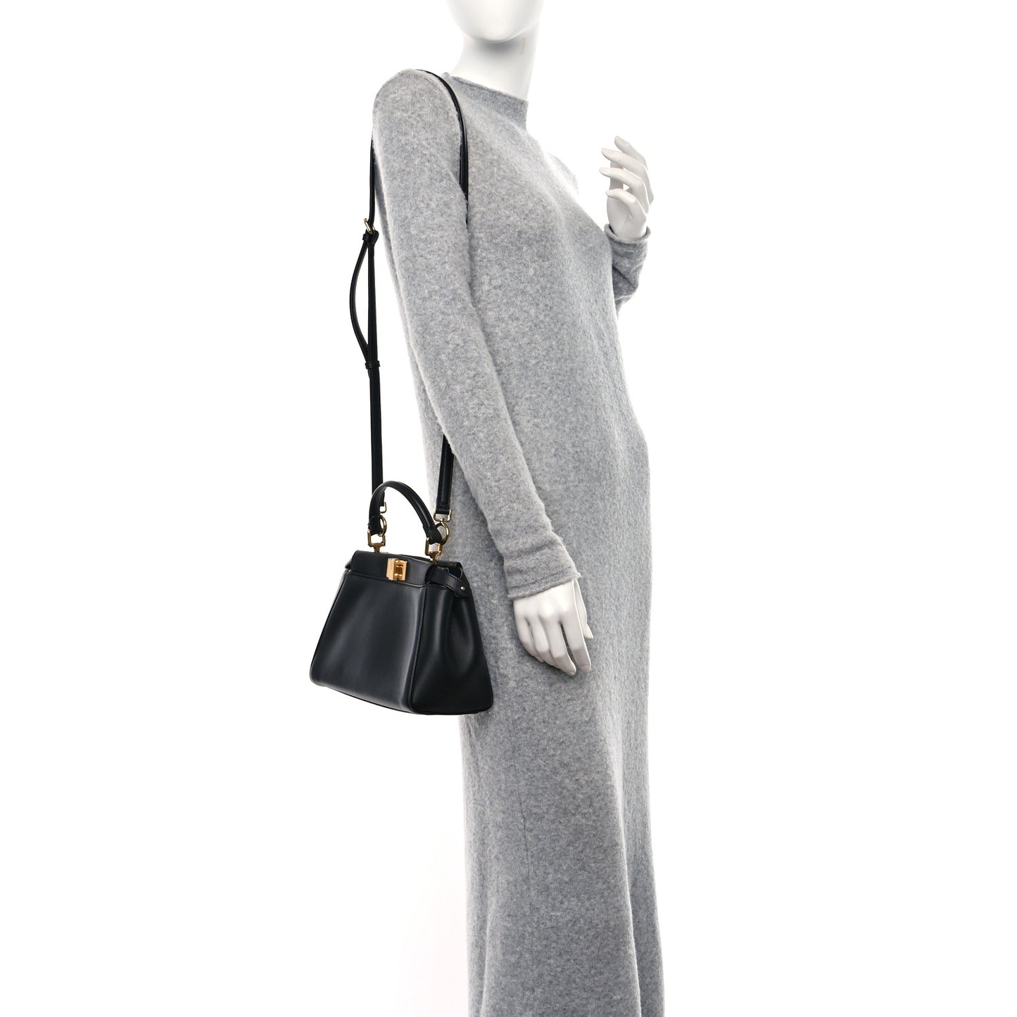 Nappa Mini Peekaboo Iconic Satchel Black