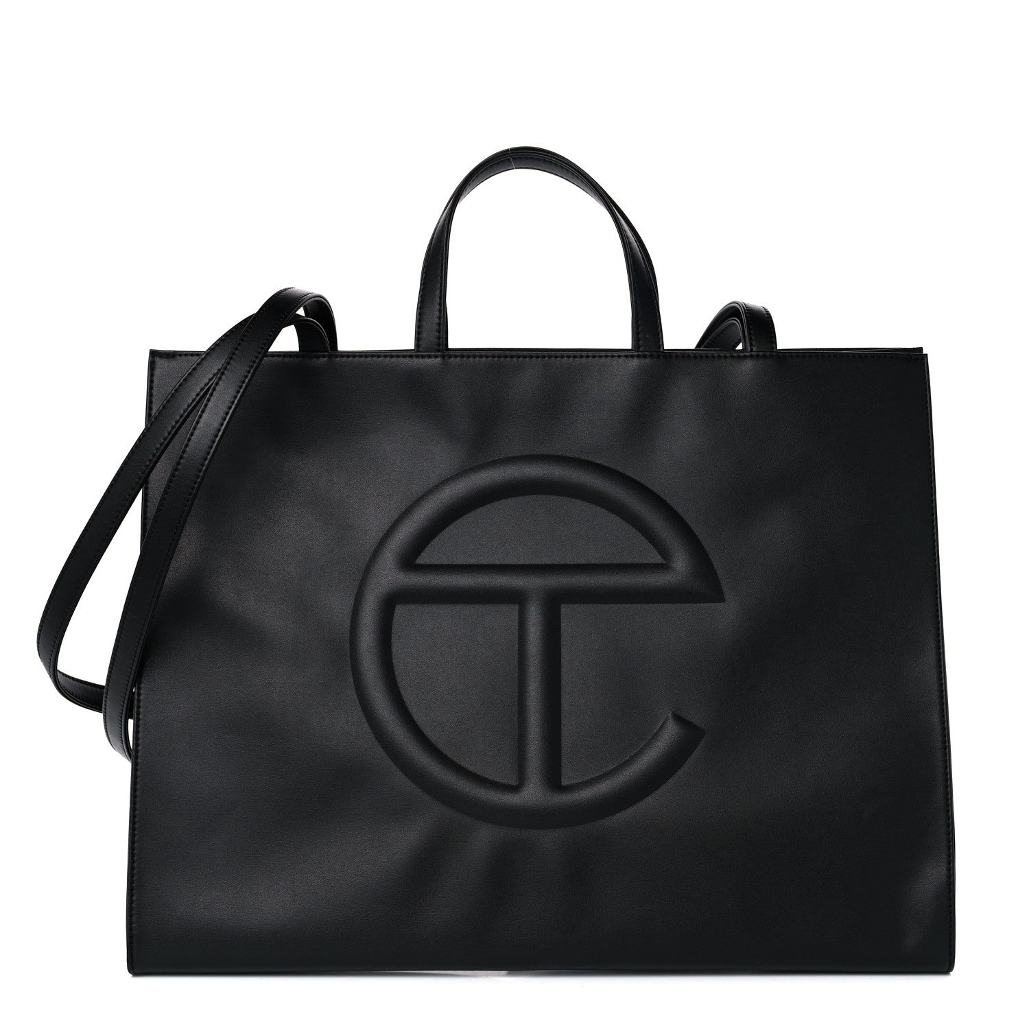 Telfar Vegan Leather Large Shopping Bag Black 1 of 9