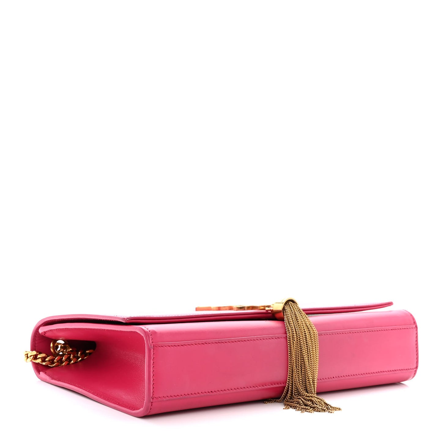 Smooth Calfskin Classic Monogram Kate Tassel Chain Wallet Pink