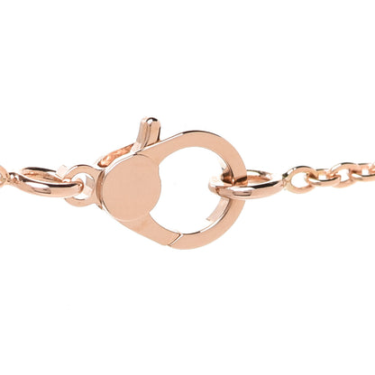 Hermes 18K Rose Gold Diamond Finesse Pendant Necklace 4 of 6