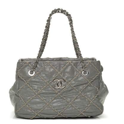 Chanel Calfskin Ultra Stitch Tote Grey 1 of 8