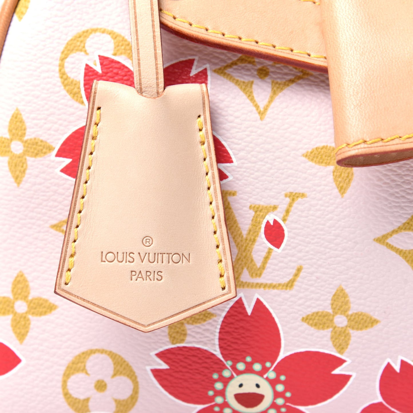 Monogram Cherry Blossom Sac Retro Bag Red