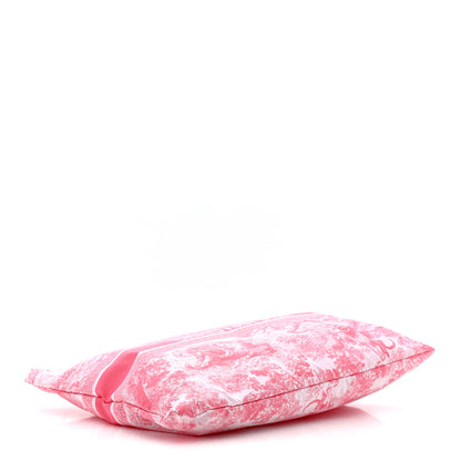 Christian Dior Canvas Toile De Jouy Diortravel Zipped Pouch Pink 4 of 8