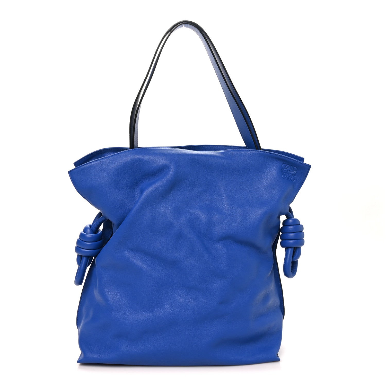 Loewe Calfskin Flamenco Knot Bag Blue 1 of 9