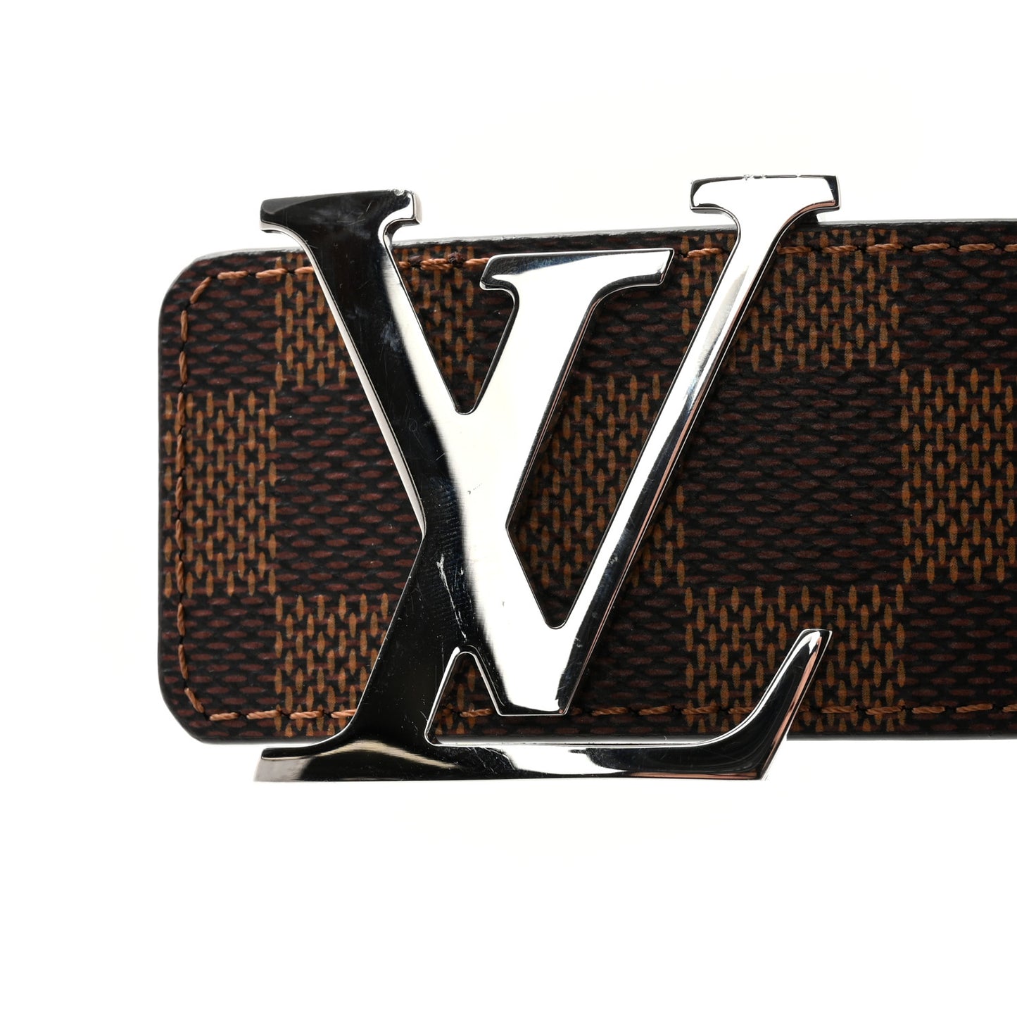 Damier Ebene 40mm LV Initiales Belt 80 32