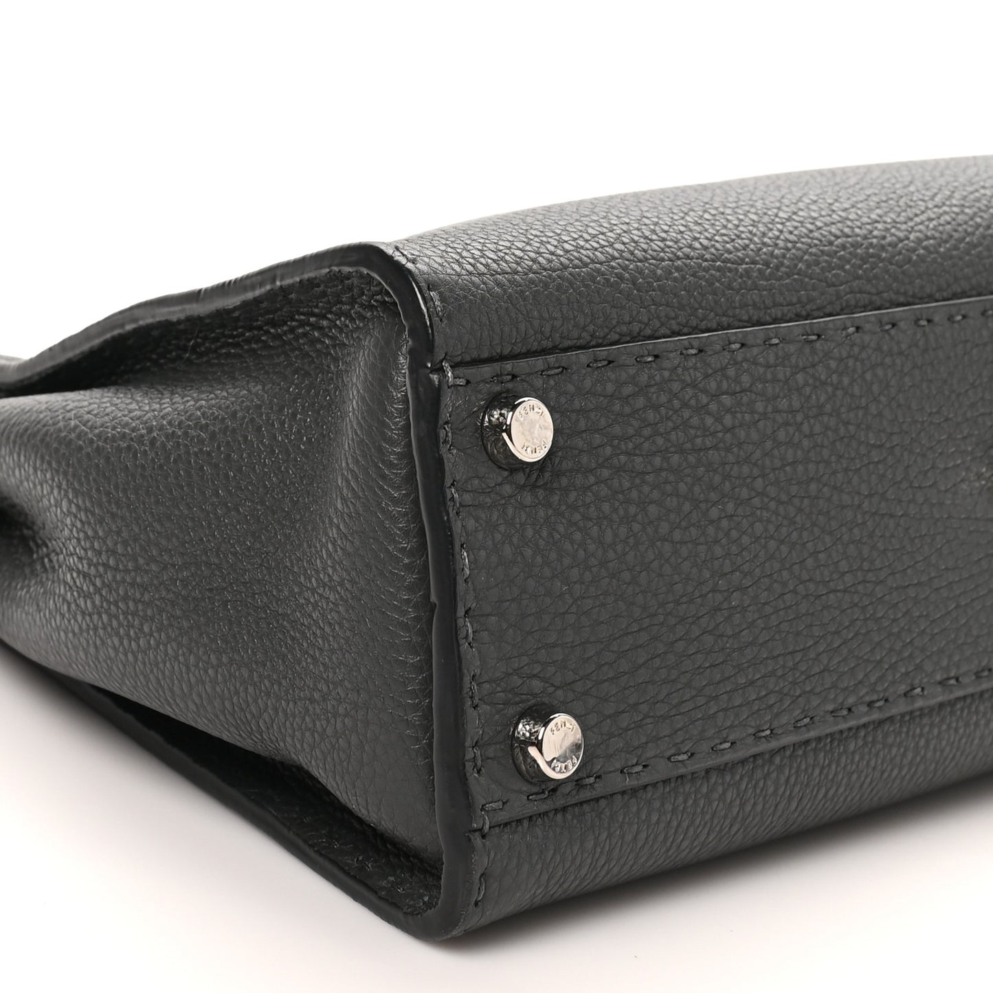 Cuoio Romano Selleria Bi-Color Medium Peekaboo Iconic Satchel Asfalto Latte