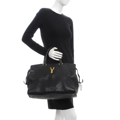 Saint Laurent Sheepskin Large Cabas ChYc Black 2 of 7