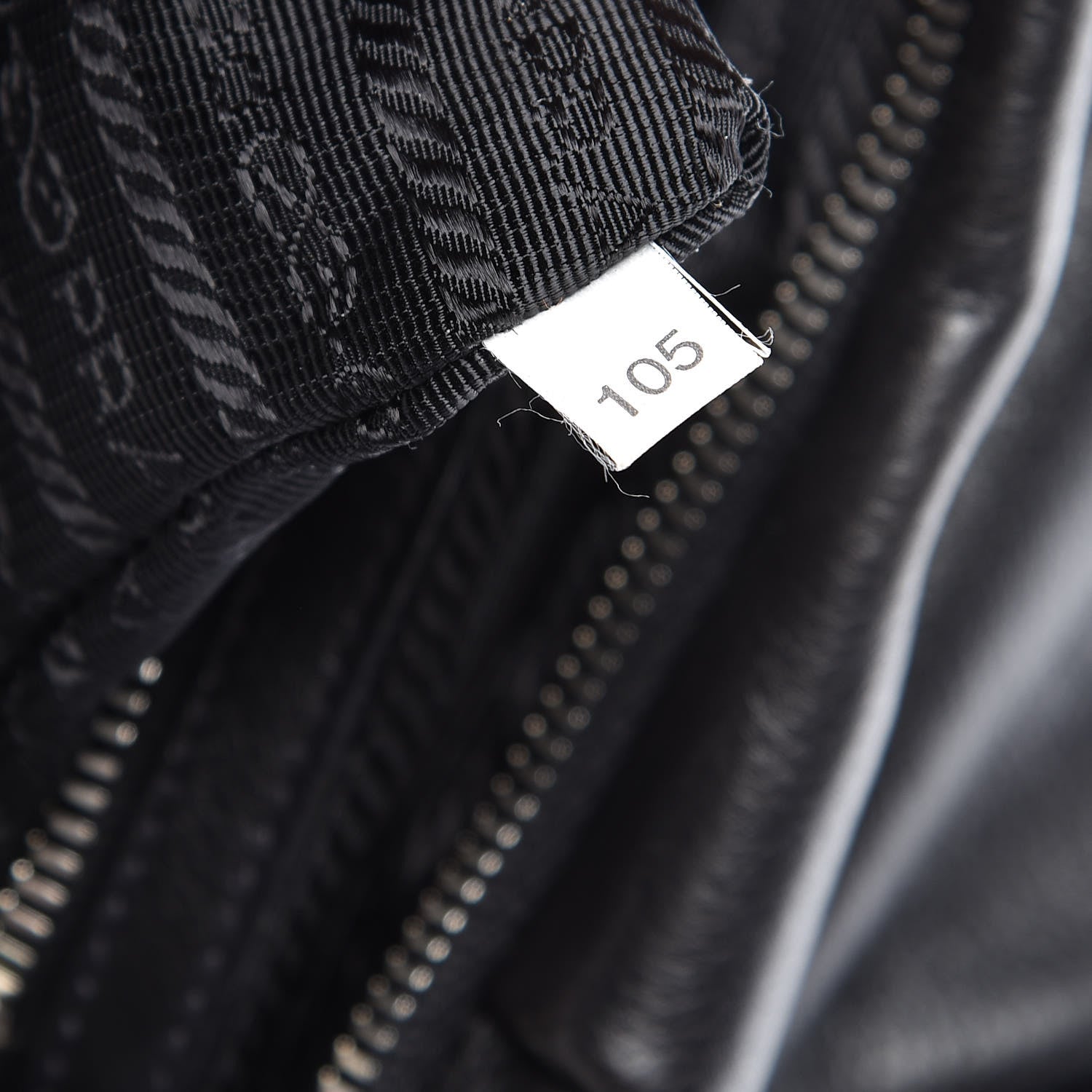 Prada Soft Calf Pleated Hobo Black 7 of 9
