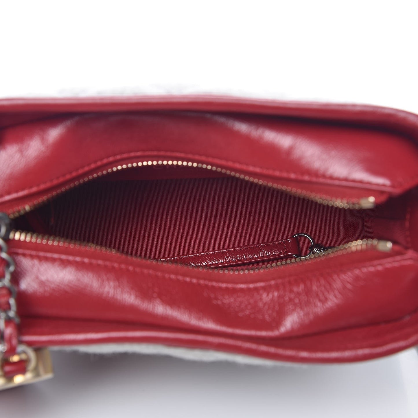 Wool Calfskin Quilted Small Gabrielle Hobo Navy