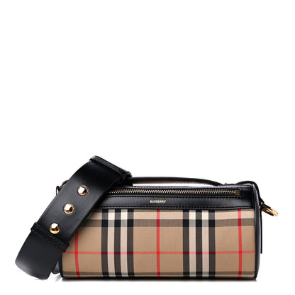 Burberry Vintage Check Calfskin Barrel Bag Archive Beige 1 of 4