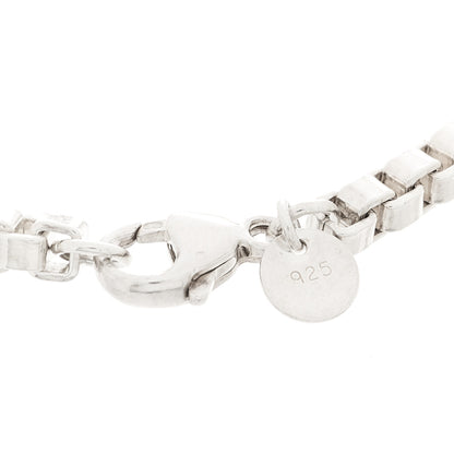 Tiffany Sterling Silver 4mm Venetian Link Bracelet 3 of 4