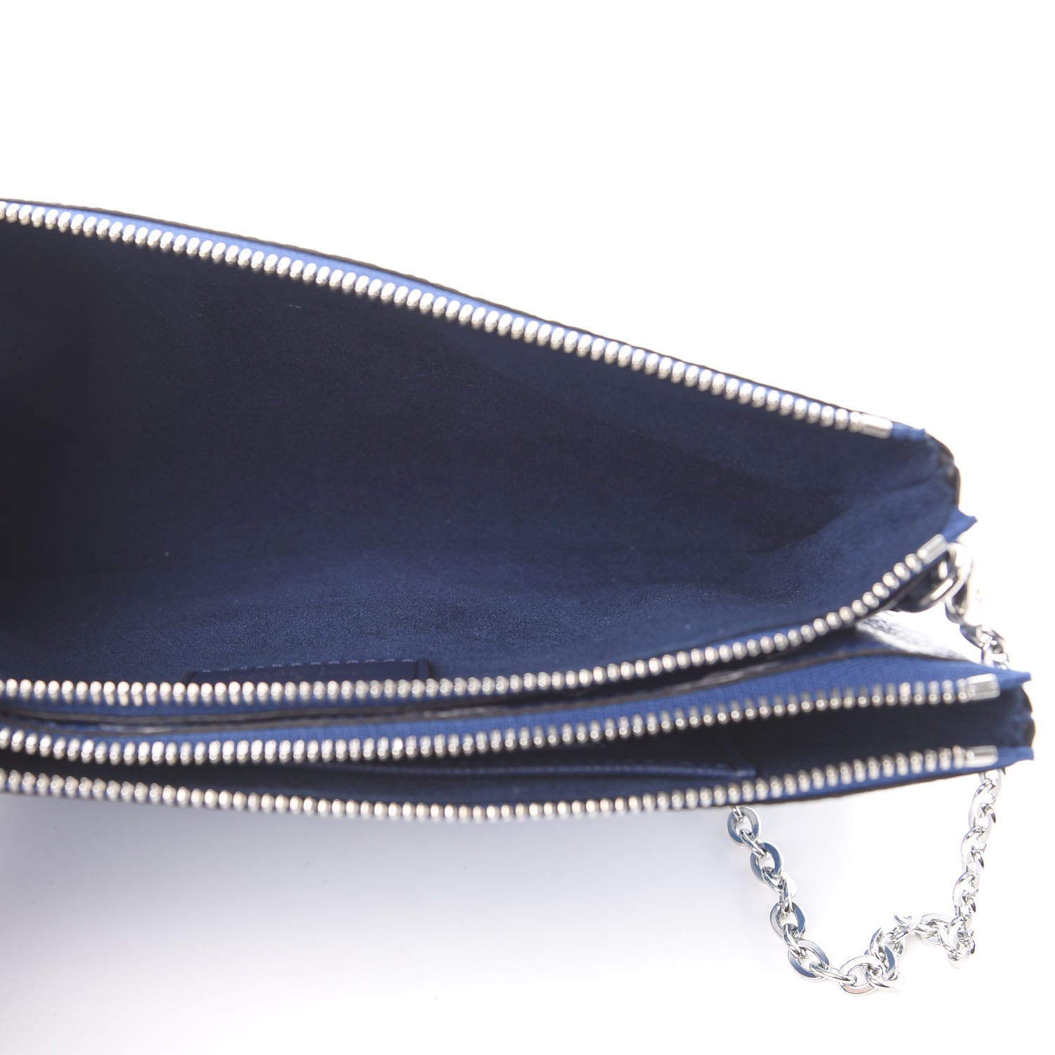 Louis Vuitton Monogram Giant Escale Double Zip Pochette Blue 5 of 13