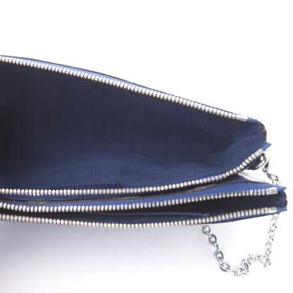 Louis Vuitton Monogram Giant Escale Double Zip Pochette Blue 5 of 13