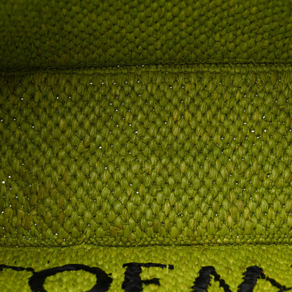 Loewe X PAULA'S IBIZA Raffia Font Tote Meadow Green 5 of 11