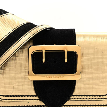 Burberry Metallic Calfskin Small Madison Buckle Bag Gold 9 of 15