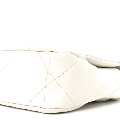 Chanel Lambskin Quilted Medium Chanel 19 Flap White 10 of 10