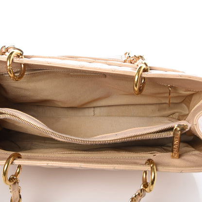 Chanel Caviar Quilted Grand Shopping Tote GST Beige Clair 5 of 18