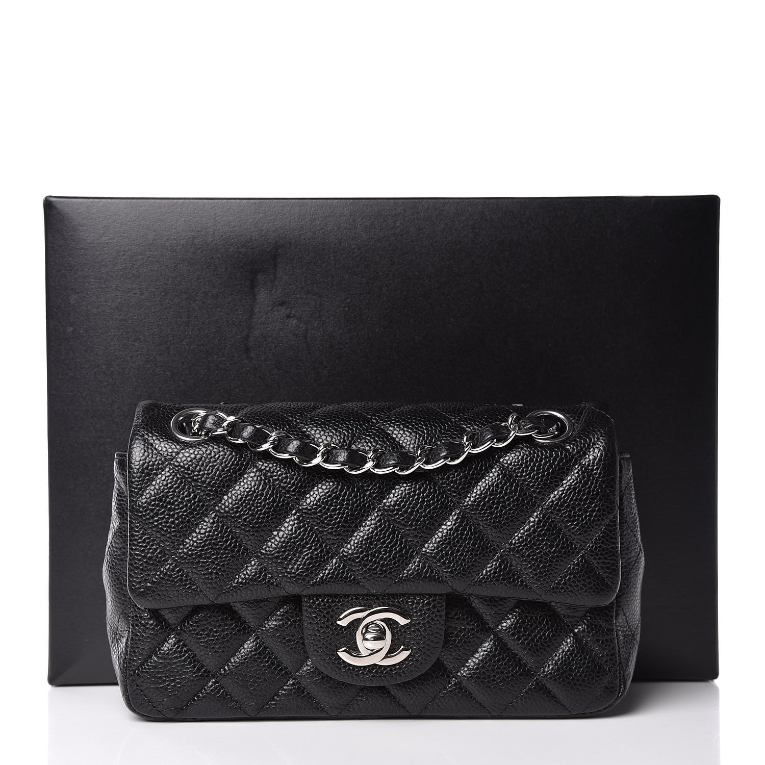 Chanel Caviar Quilted Mini Rectangular Flap Black 12 of 12