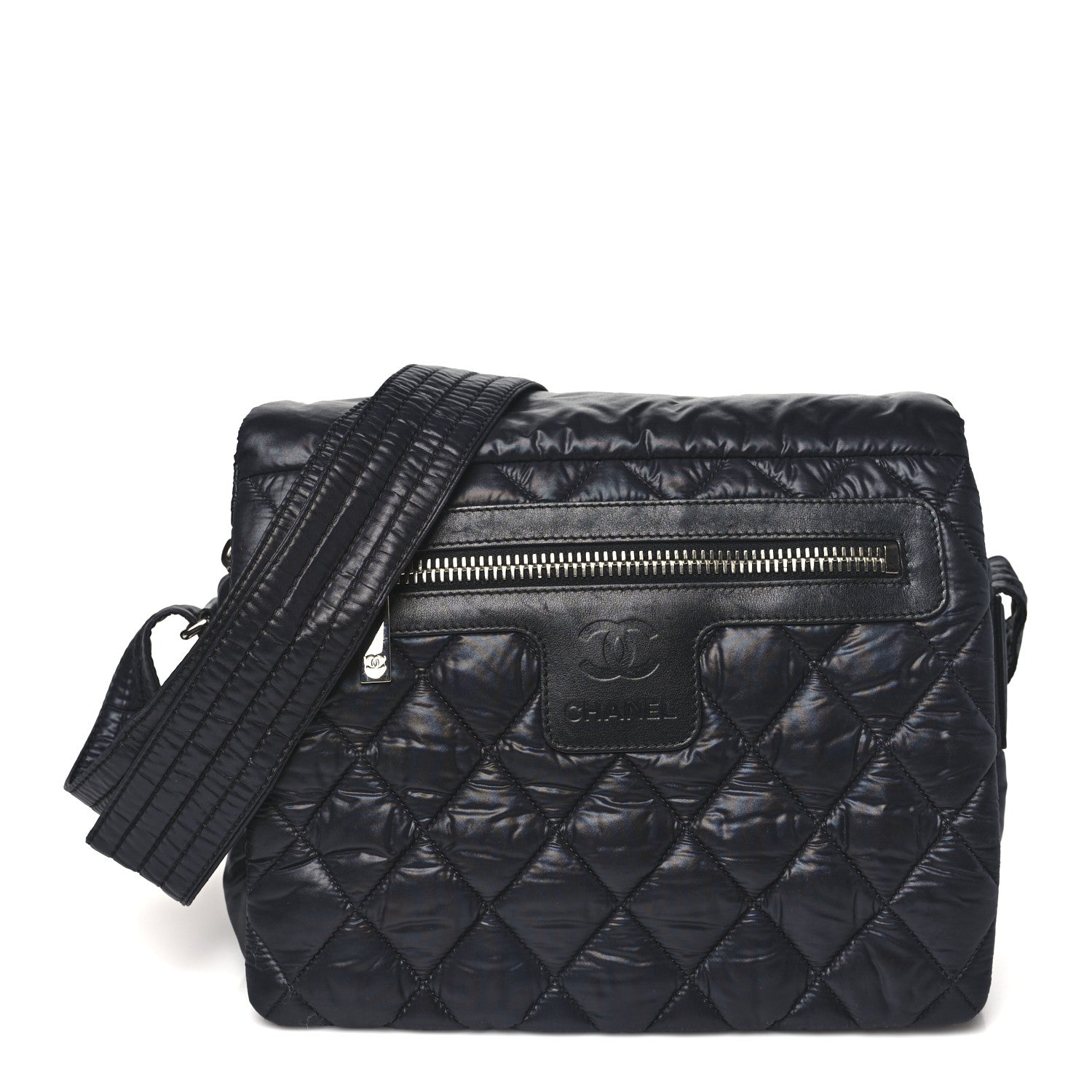 Chanel Nylon Small Coco Cocoon Messenger Bag Black 1 of 11