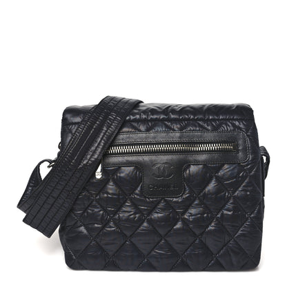 Chanel Nylon Small Coco Cocoon Messenger Bag Black 1 of 11