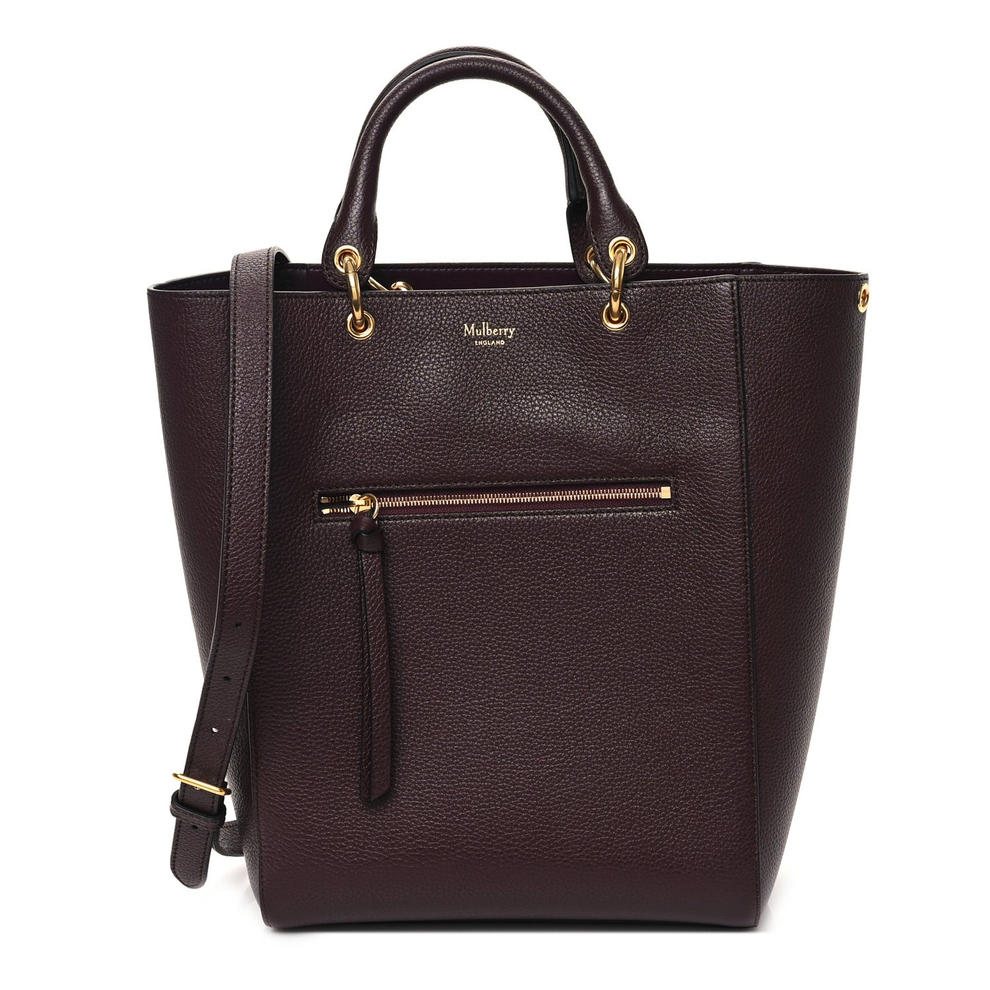 Classic Grain Small Maple Tote Oxblood