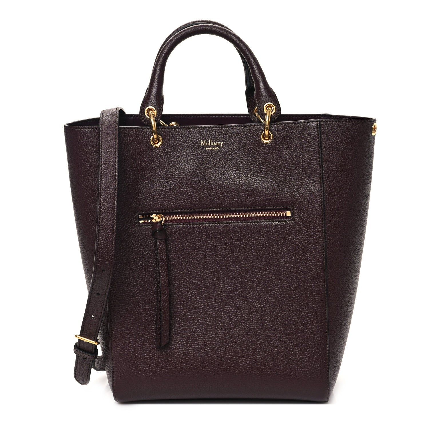 Mulberry Classic Grain Small Maple Tote Oxblood 1 of 9
