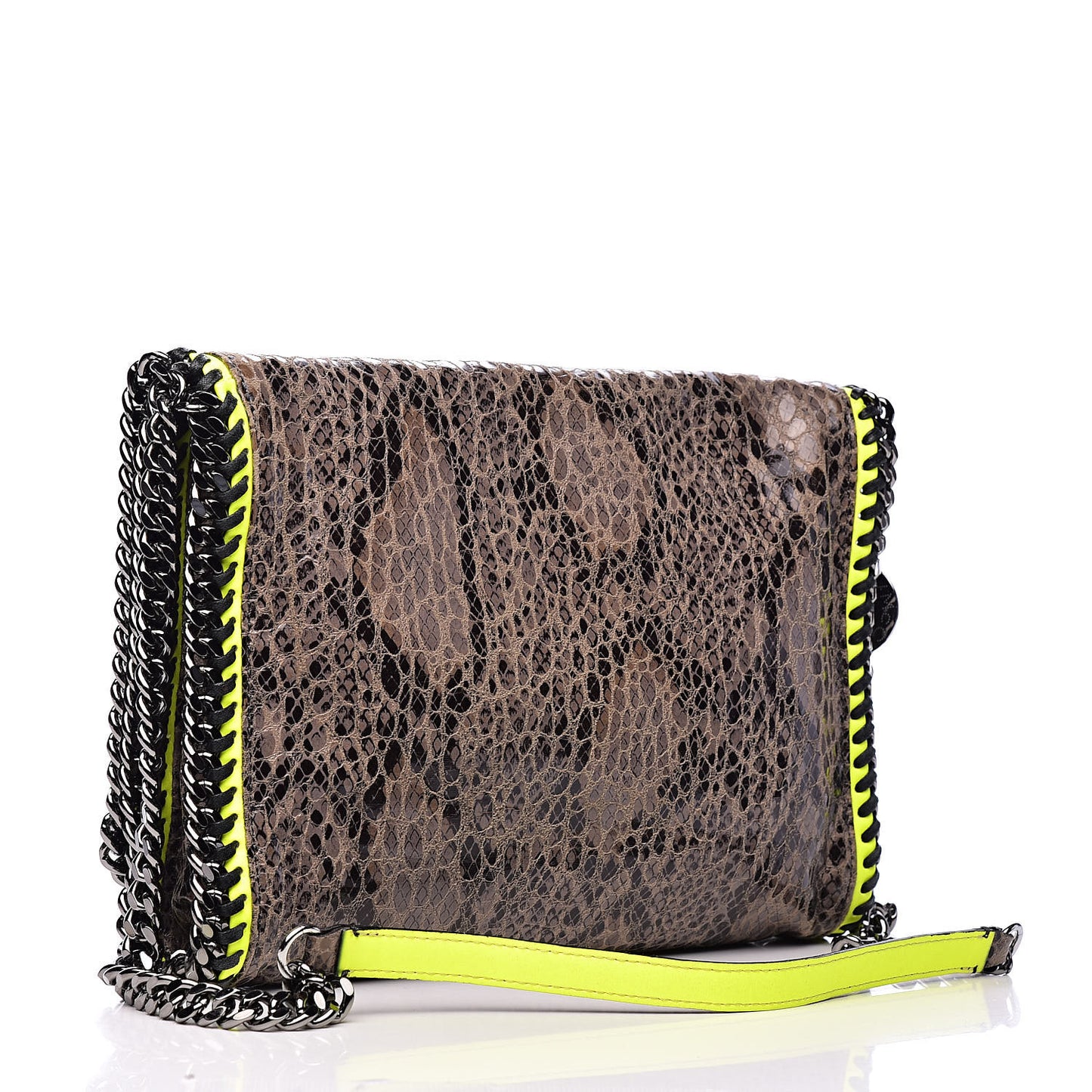 Eco Python Falabella Crossbody Bag Brown
