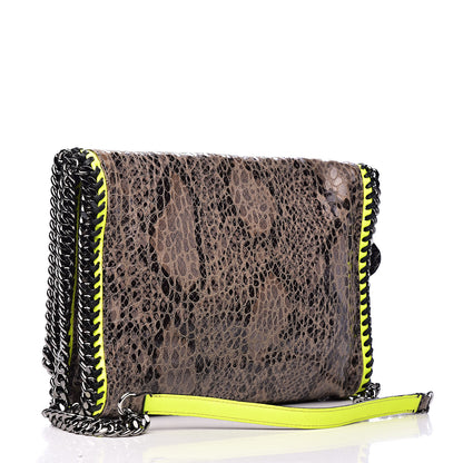 Stella McCartney Eco Python Falabella Crossbody Bag Brown 3 of 10