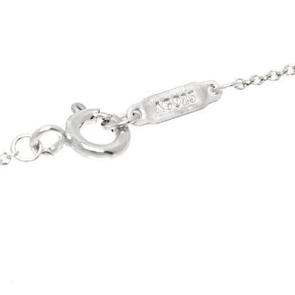 Tiffany Sterling Silver Atlas Open Pendant Necklace 5 of 6