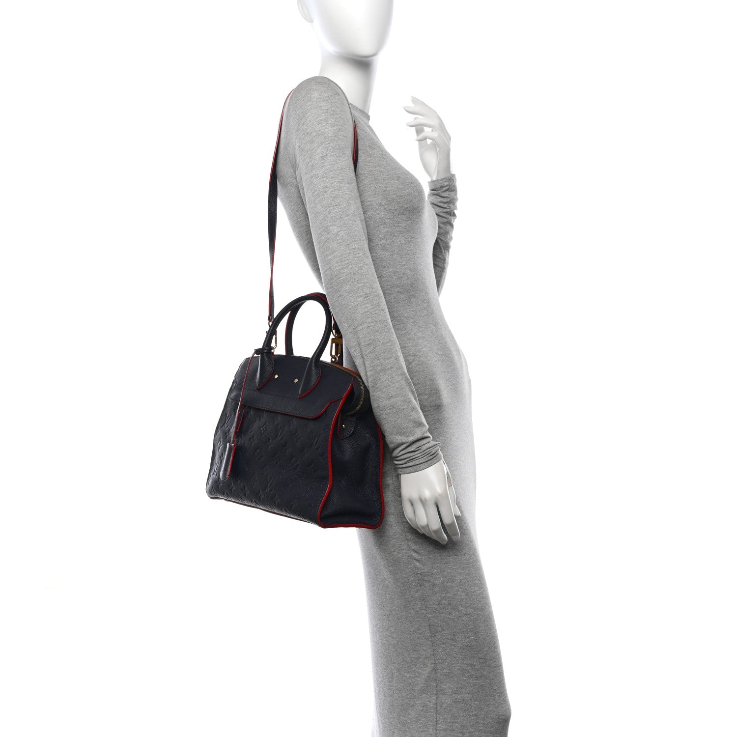 Louis Vuitton Empreinte Pont Neuf MM Marine Rouge 2 of 13