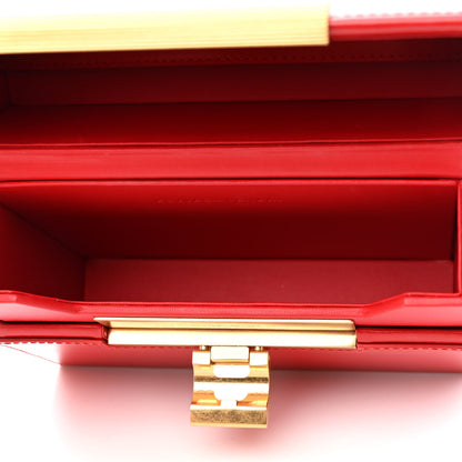 Bottega Veneta Calfskin Daisey Box Clutch Red 5 of 9