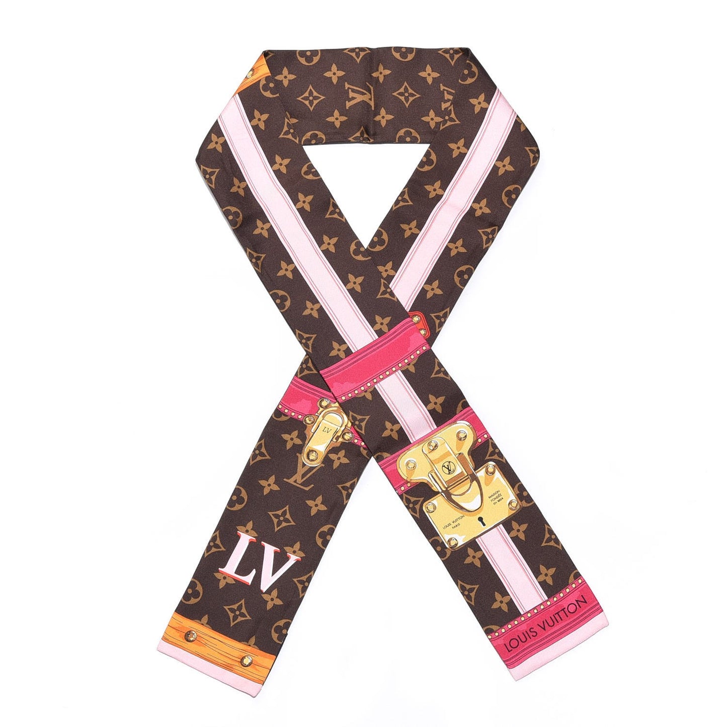 Silk Monogram Summer Trunks Bandeau Brown