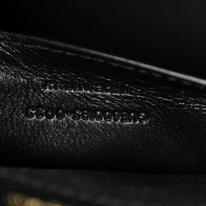 Saint Laurent Grain De Poudre Textured Mixed Matelasse Triquilt Medium Monogram Satchel Black 8 of 11
