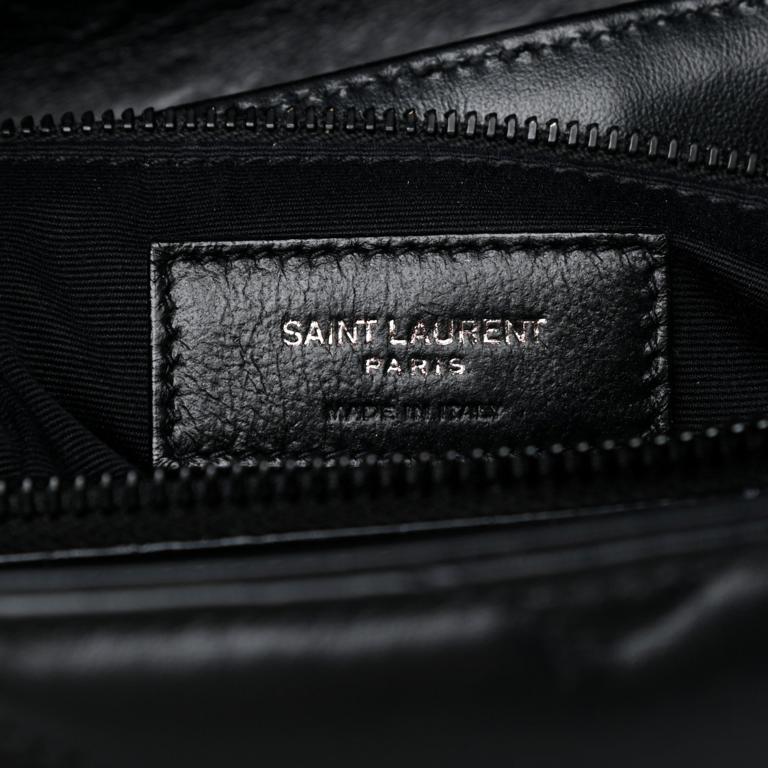 Saint Laurent Calfskin Y Quilted Monogram Medium Loulou Chain Satchel Black 6 of 8
