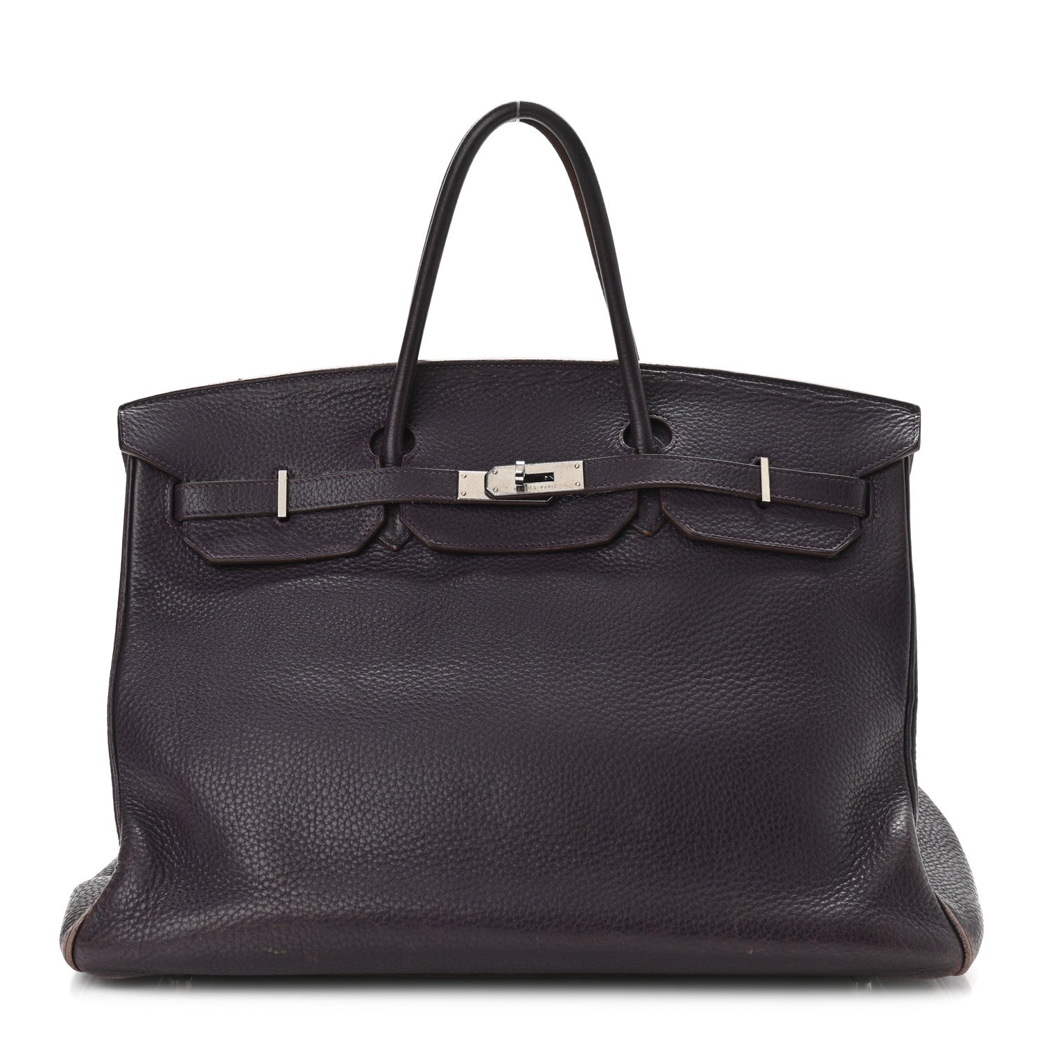 Hermes Taurillon Clemence Birkin 40 Raisin 1 of 17